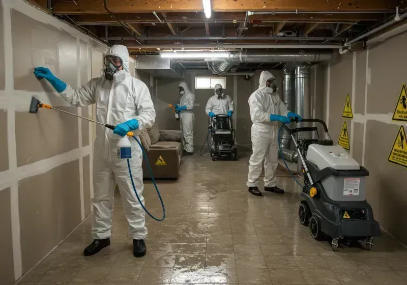 Basement Moisture Removal and Structural Drying process in Colby, KS